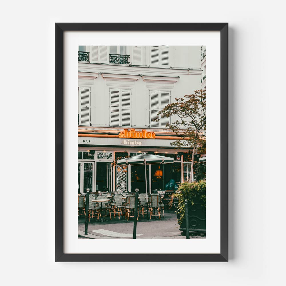 Le Bimbo Paris Cafe Art Print