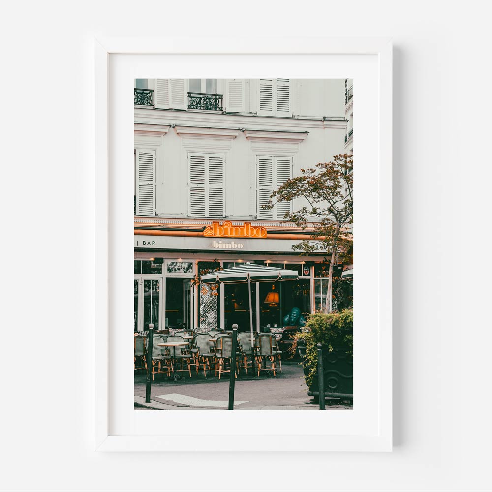 Le Bimbo Paris Cafe Art Print