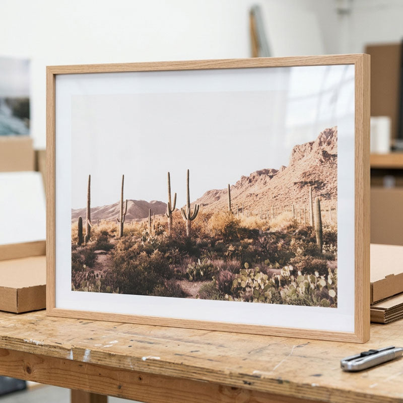 Golden Hour in Saguaro Art Print