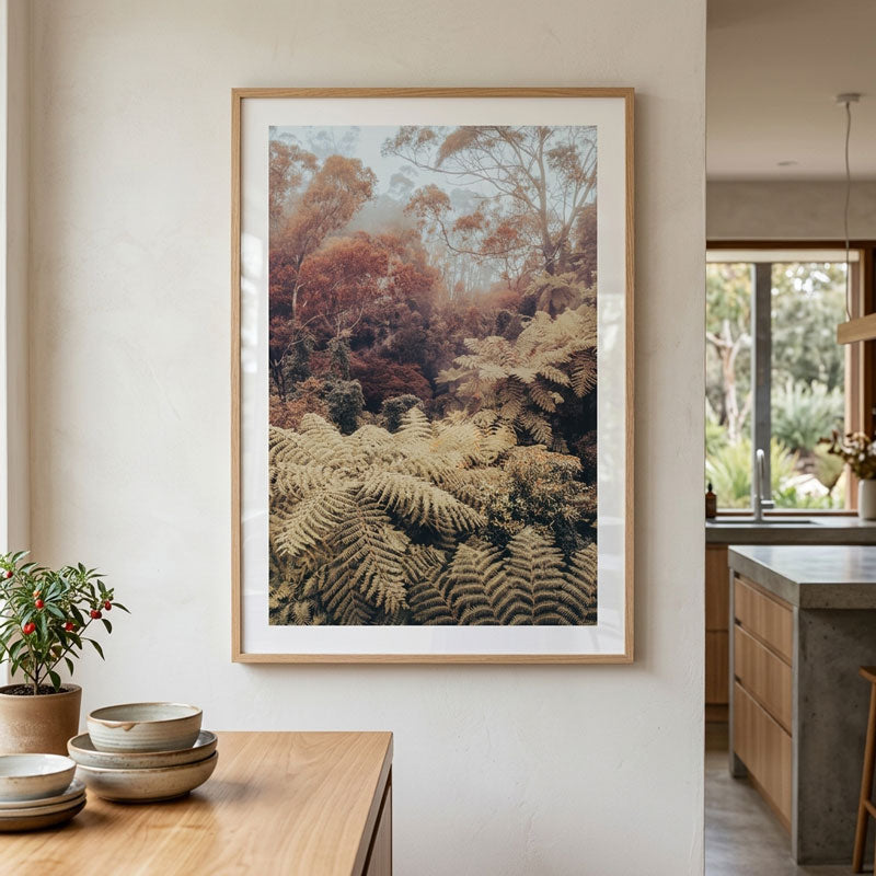 Misty Canyon I Art Print