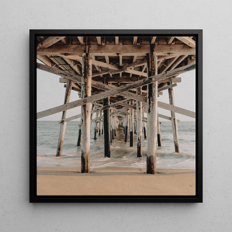 Under the Balboa Pier SQ Canvas Art
