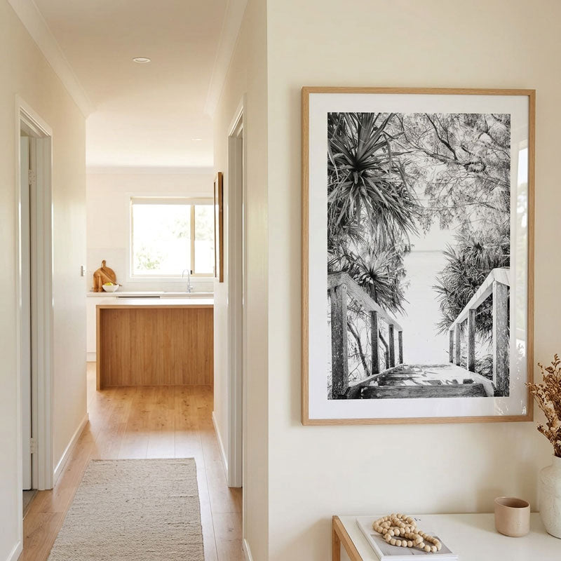 BW Wategos Stairs Art Print