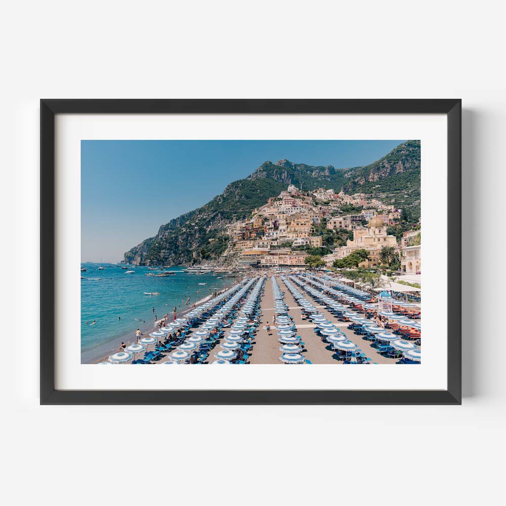 Positano Pioggia Art Print