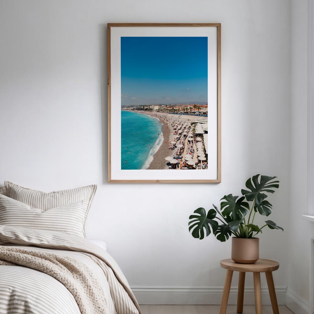 Discover the beauty of NICE Coastline, CÔTE D'AZUR, FRANCE through this stunning photograph - ideal for art gallery display