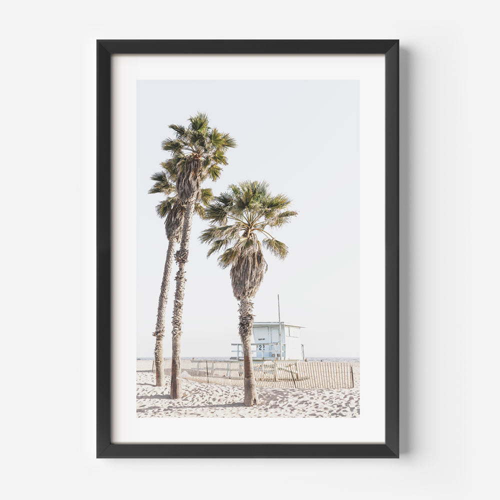 Blue Hut at Ocean Park Art Print
