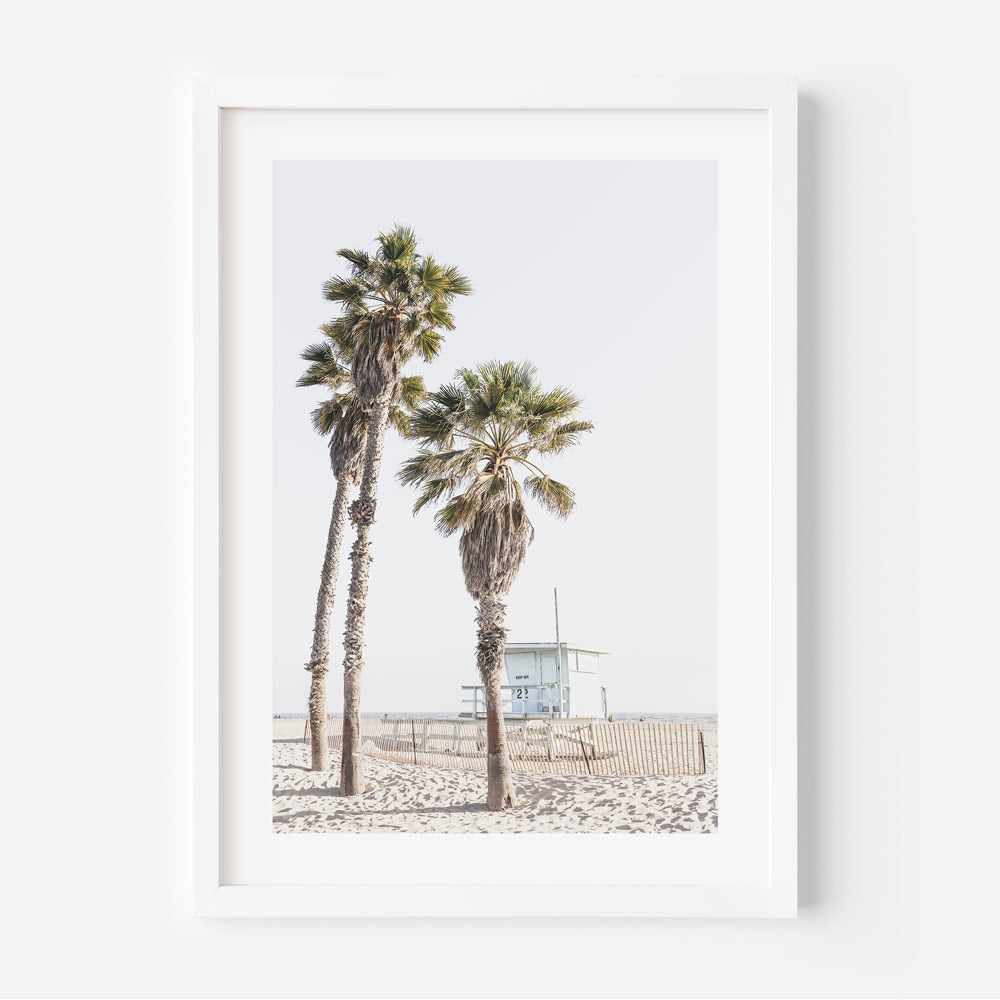 Blue Hut at Ocean Park Art Print