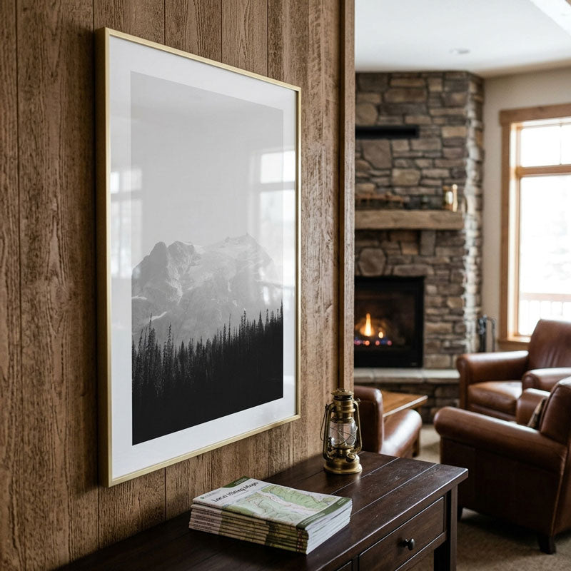 Mt. Matier BW Art Print