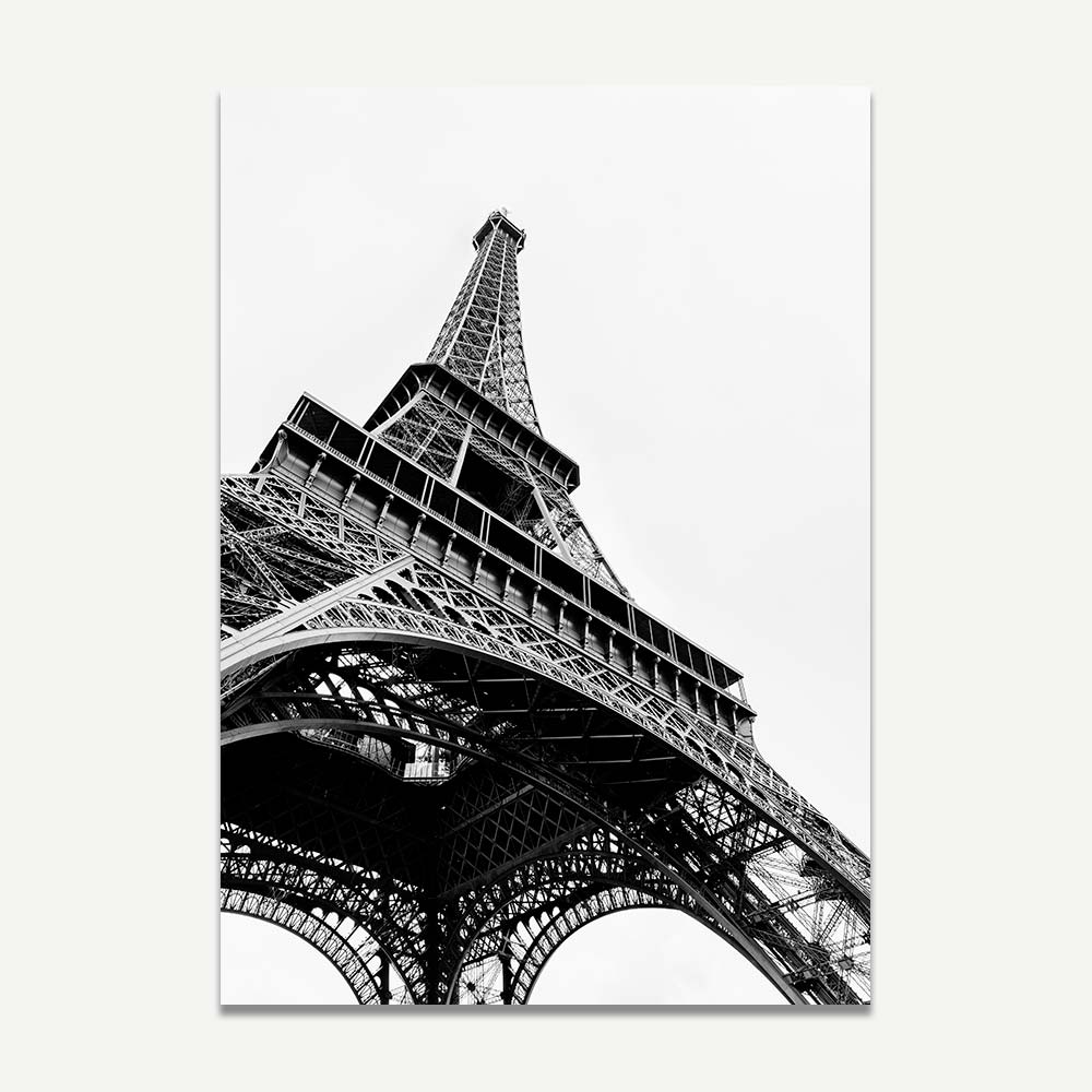 Eiffel Tower Black and White Print