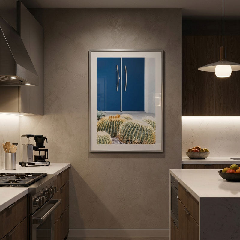 Blue Door Cactus Art Print