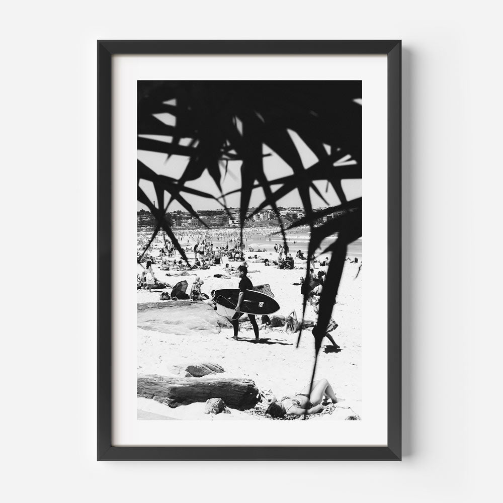 BW Beach Life Art Print