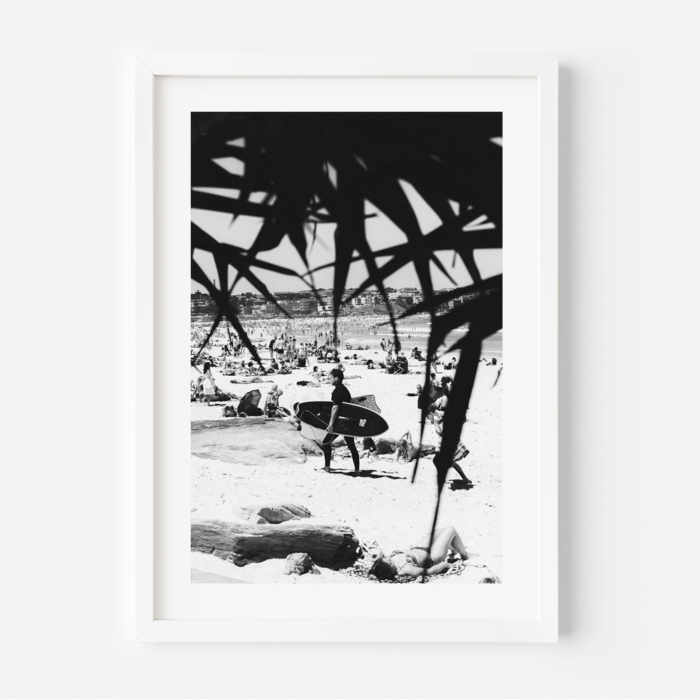BW Beach Life Art Print