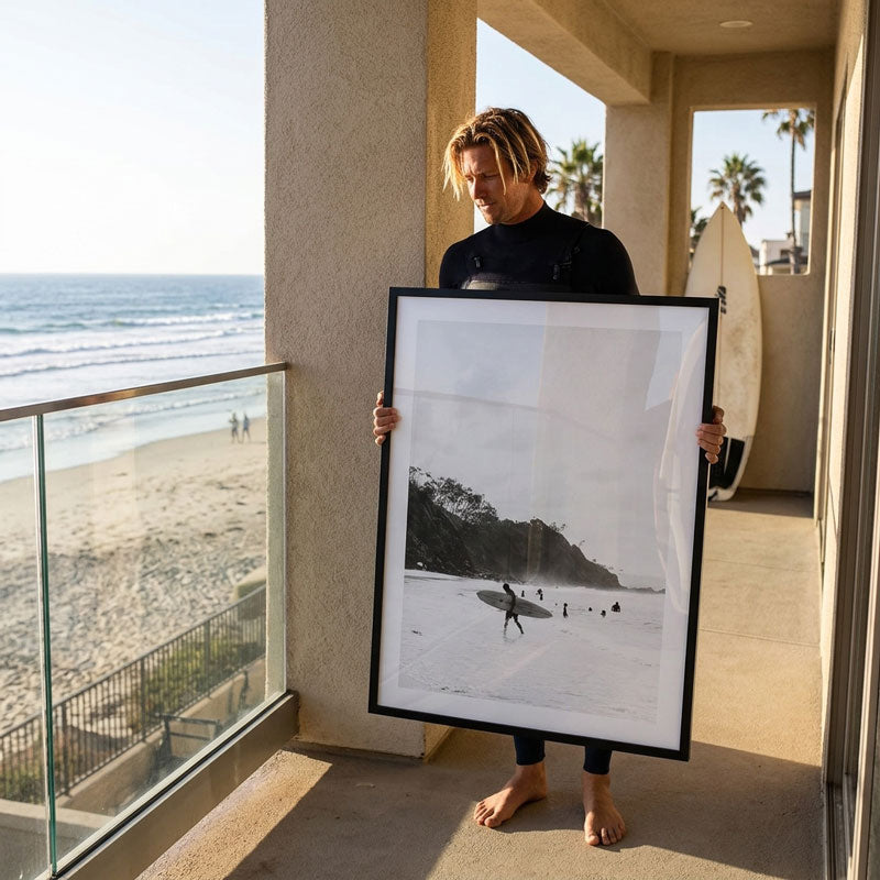 BW Wategos Beach Art Print