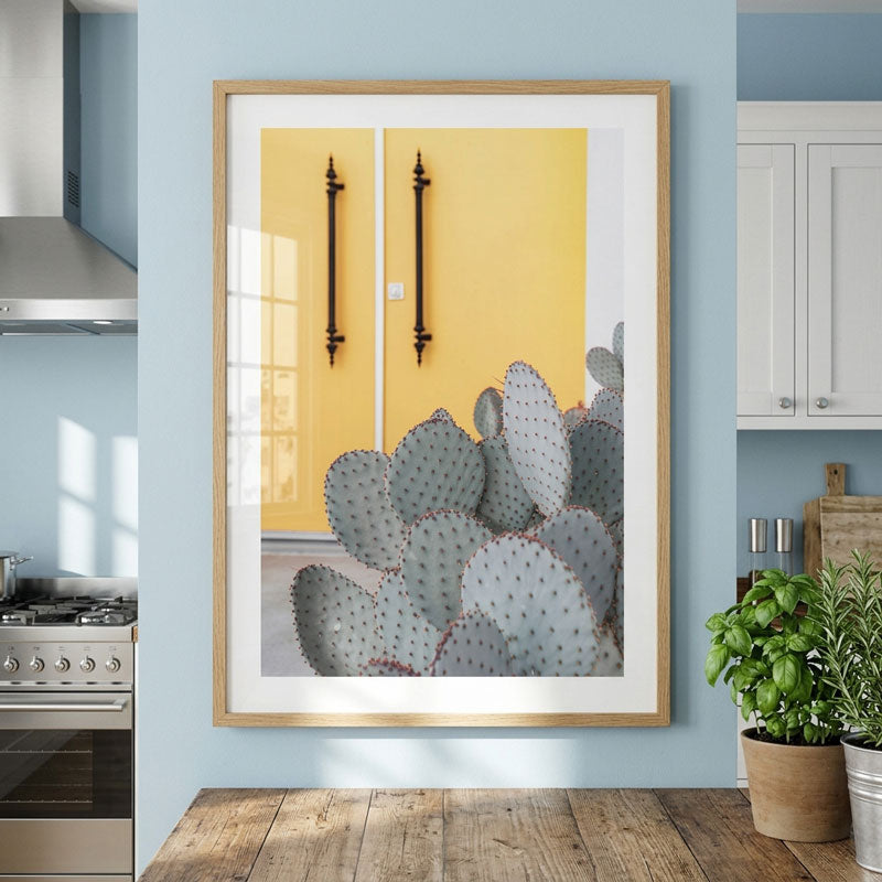 Gold Door Cactus Art Print