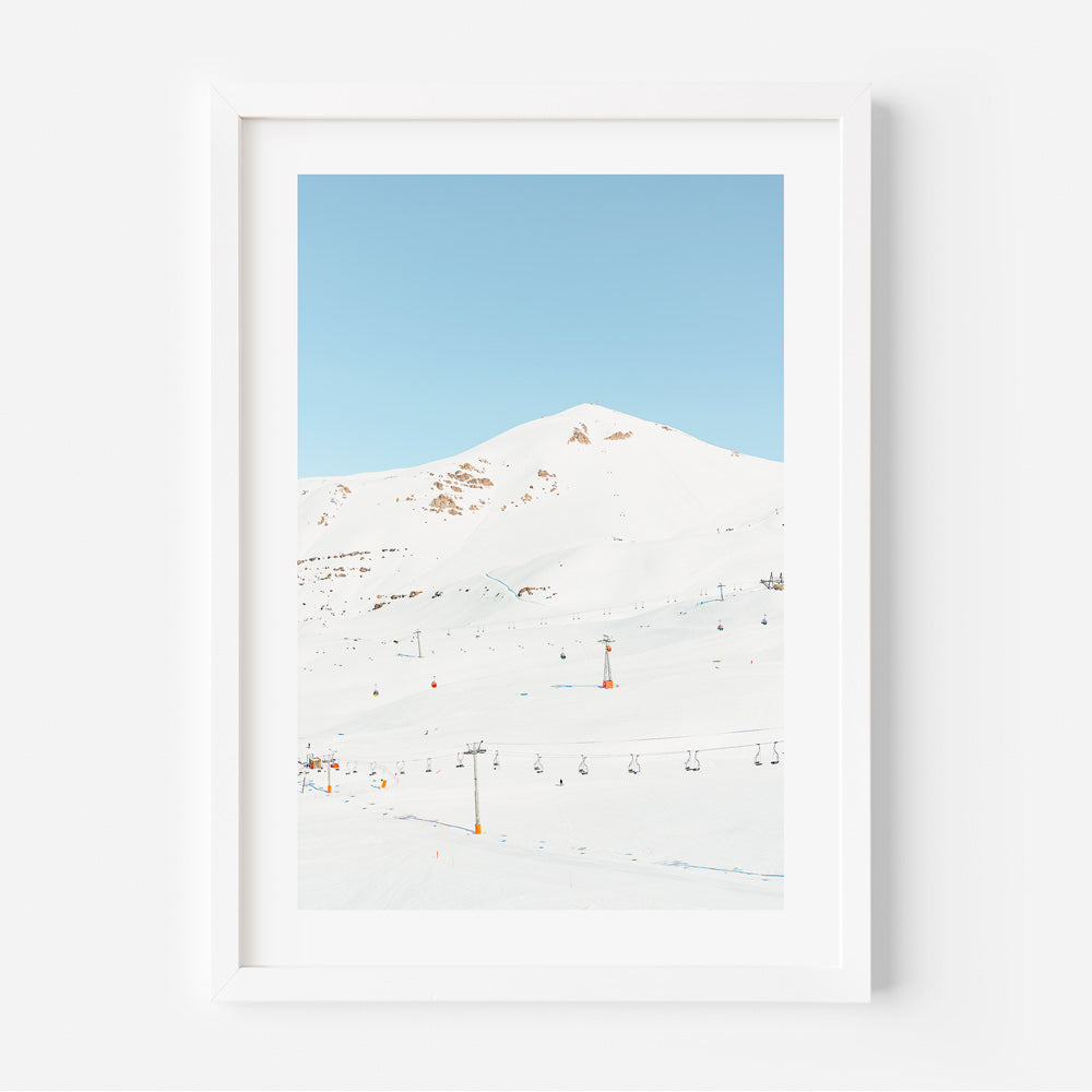 Late Season at Valle Nevado, Santiago, Chile - Captivating canvas print for home decor.