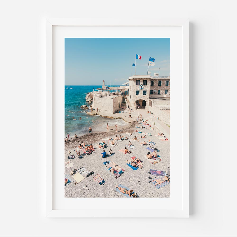 A captivating canvas print of Club Nautique De Nice, NICE, CÔTE D'AZUR, FRANCE - perfect for wall art and home decor