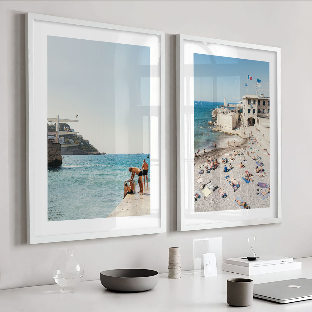 Wall artwork: Experience the joy of "Grand-père" in Nice, France, depicted in this lively wall art.