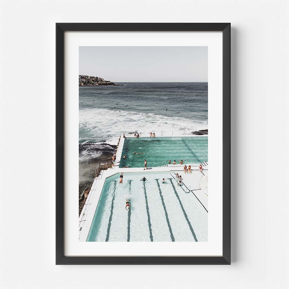 Icebergs Bathers II Art Print