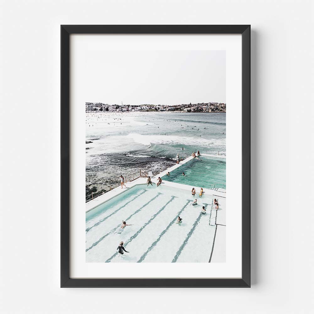 Icebergs Bathers I Art Print