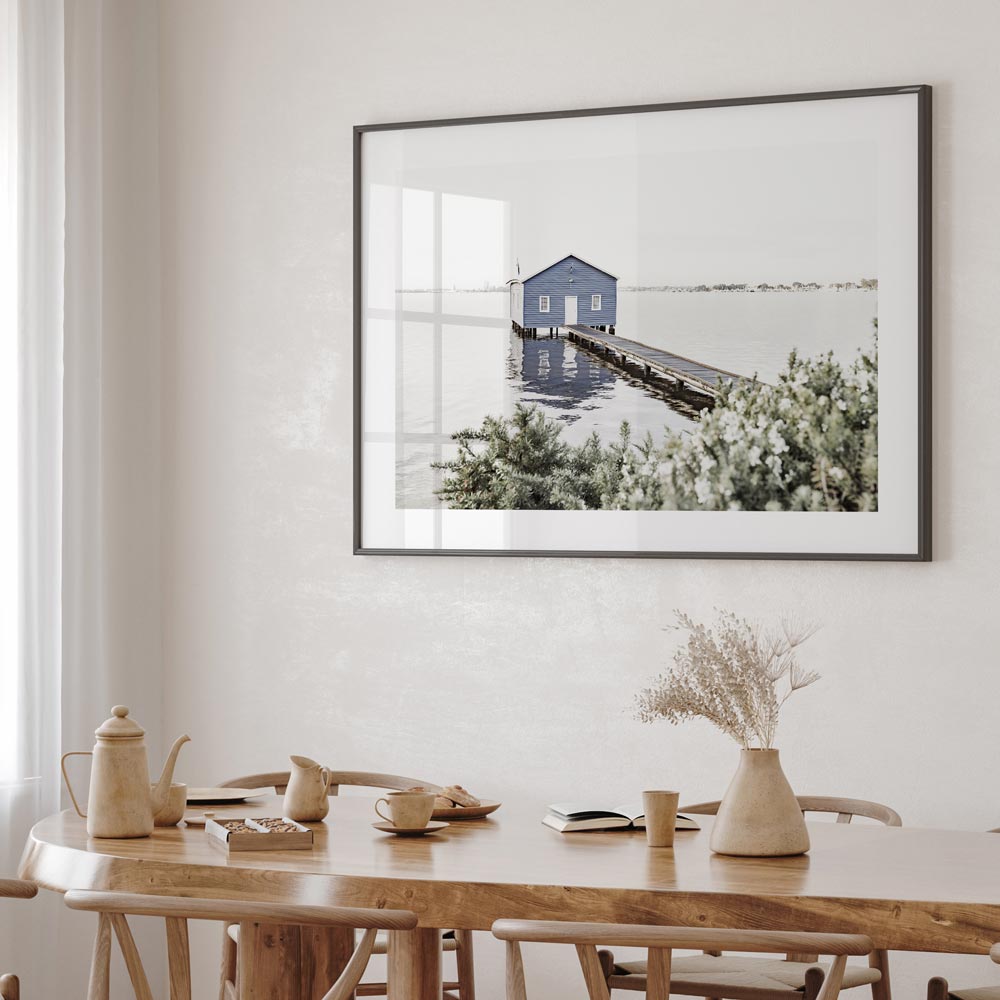 Crawley Edge Boatshed Art Print