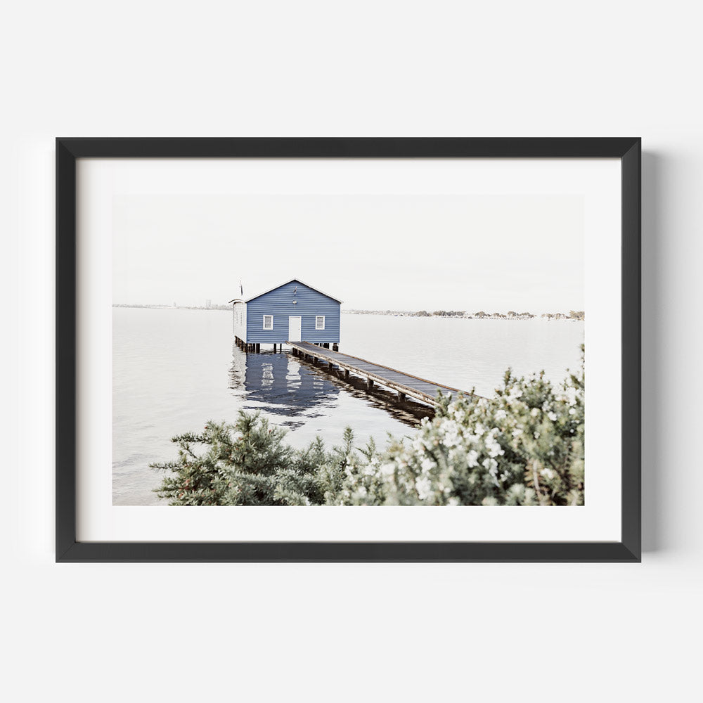 Crawley Edge Boatshed Art Print