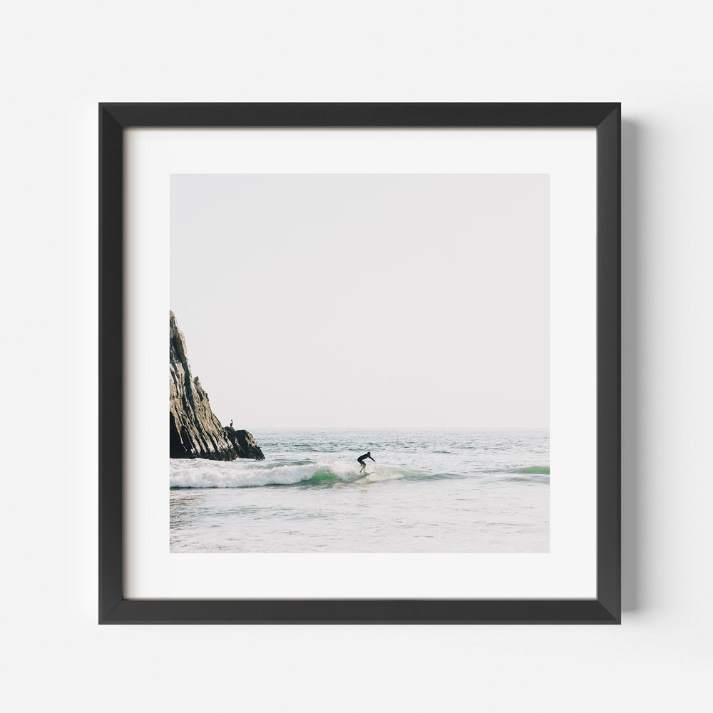 Crystal Cove Surfer Art Print
