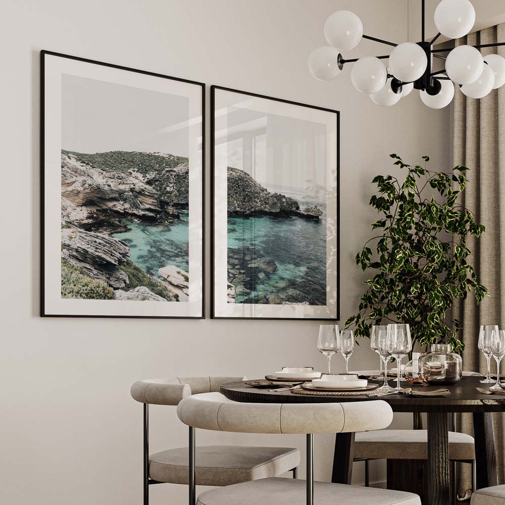 Rottnest Island Coastal Print: Captivating coastal scenery of Fish Hook Bay, ideal for canvas prints and original photography decor.