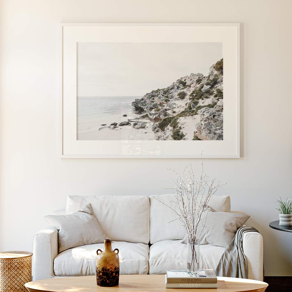 Parakeet Bay Cliff Art Print