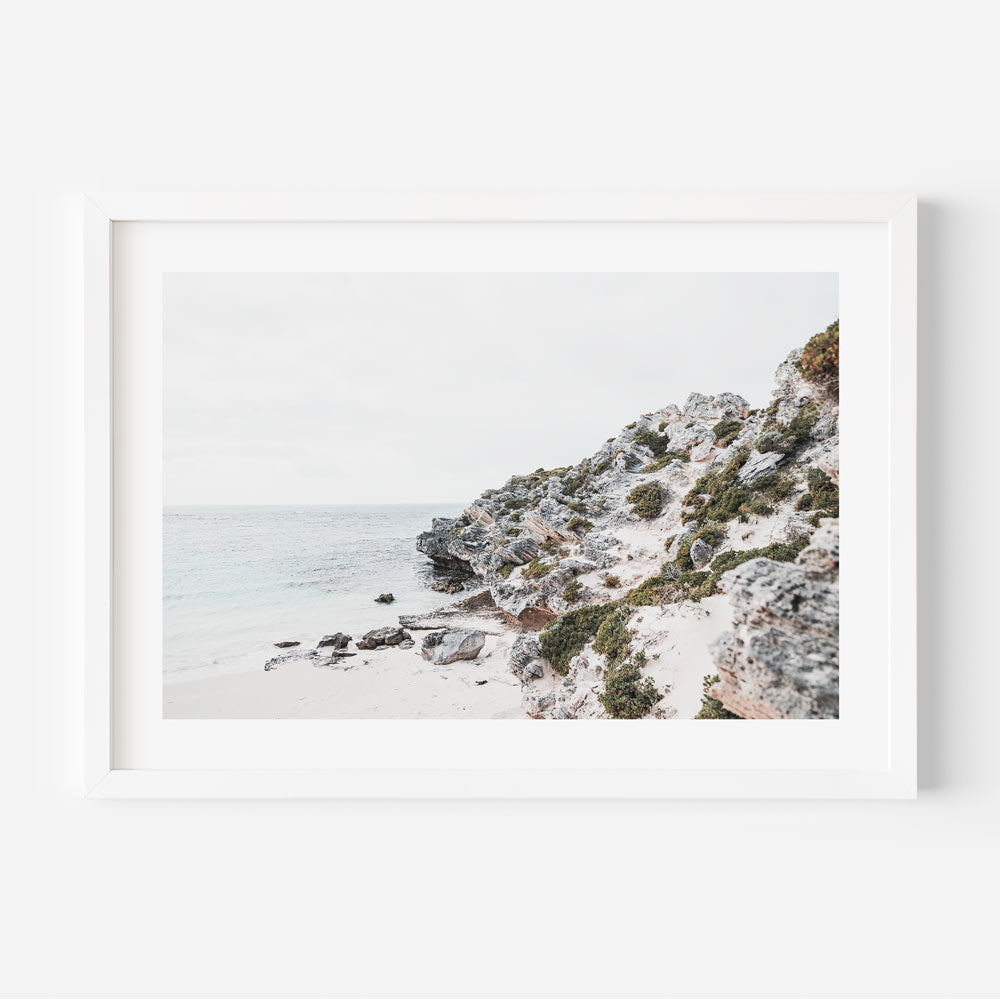 Parakeet Bay Cliff Art Print