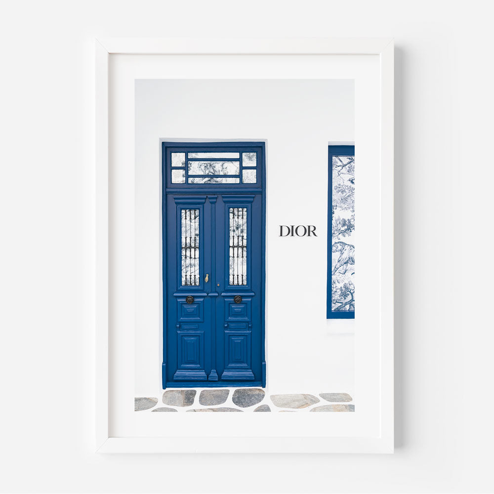 Dior Door Mykonos Art Print