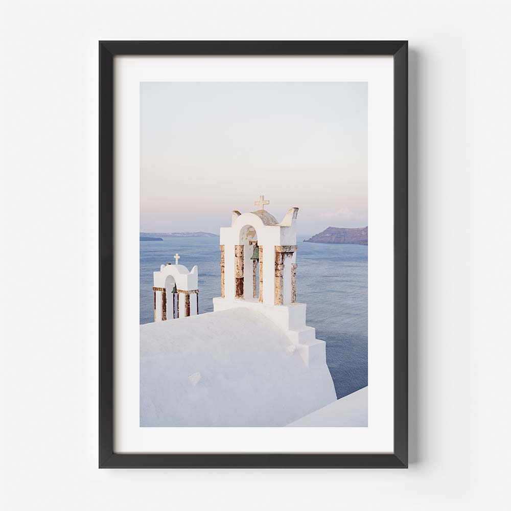 Oia Bell Towers Art Print
