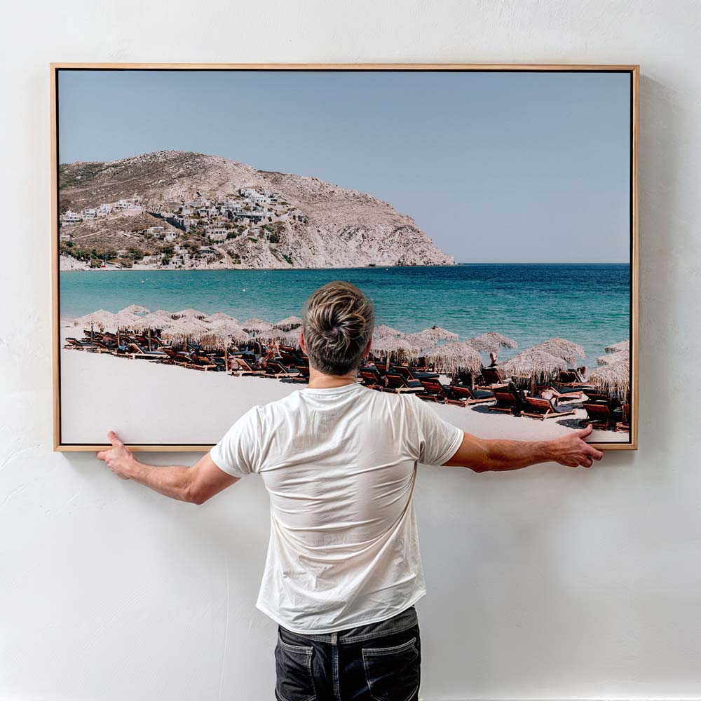 Elia Beach Mykonos Art Print