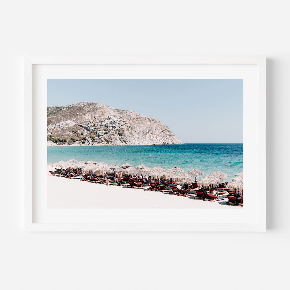 Elia Beach Mykonos Art Print