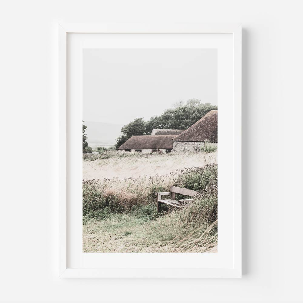 English Farm House Art Print