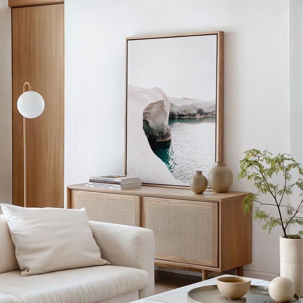 Azure and Stone Art Print