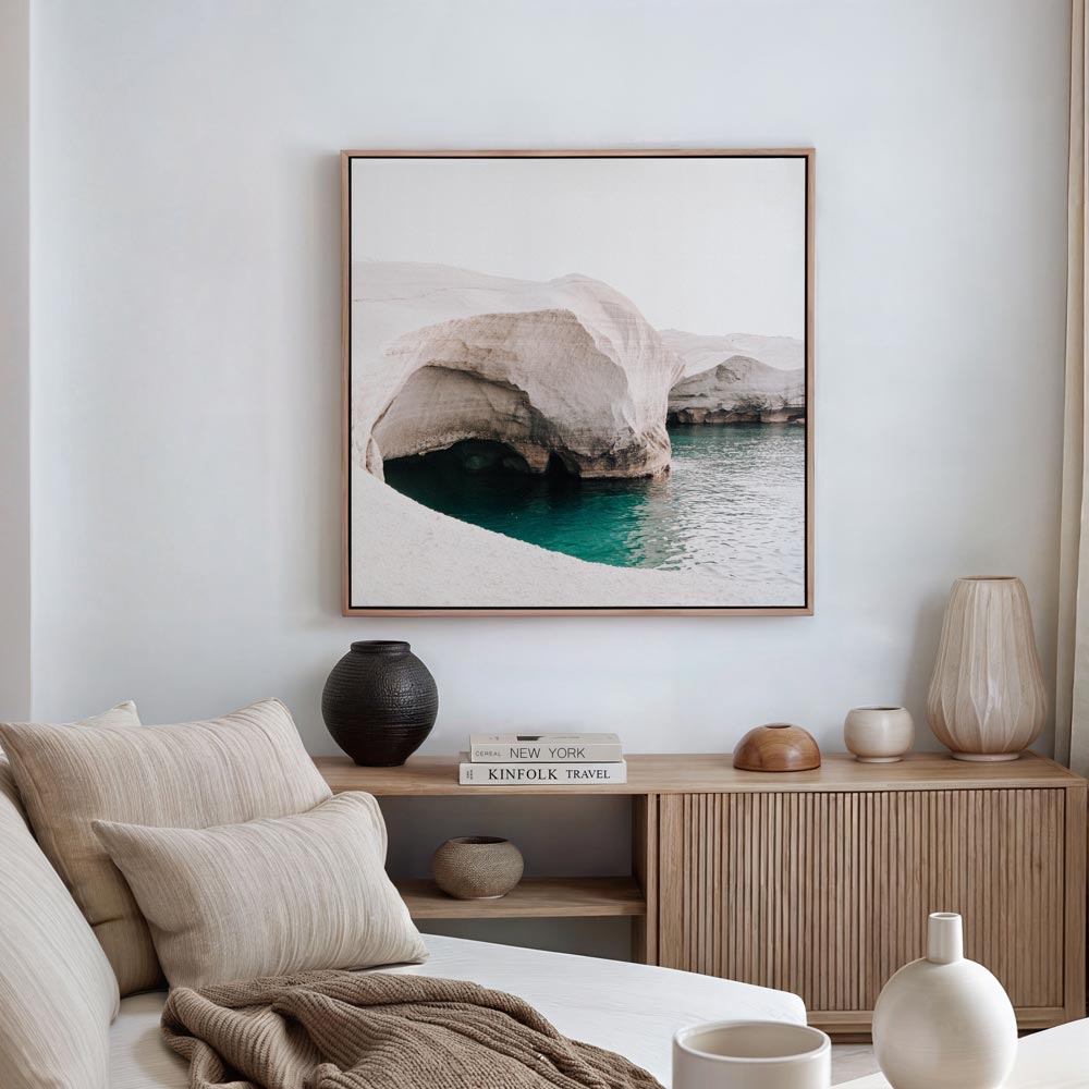 Azure and Stone SQ Art Print
