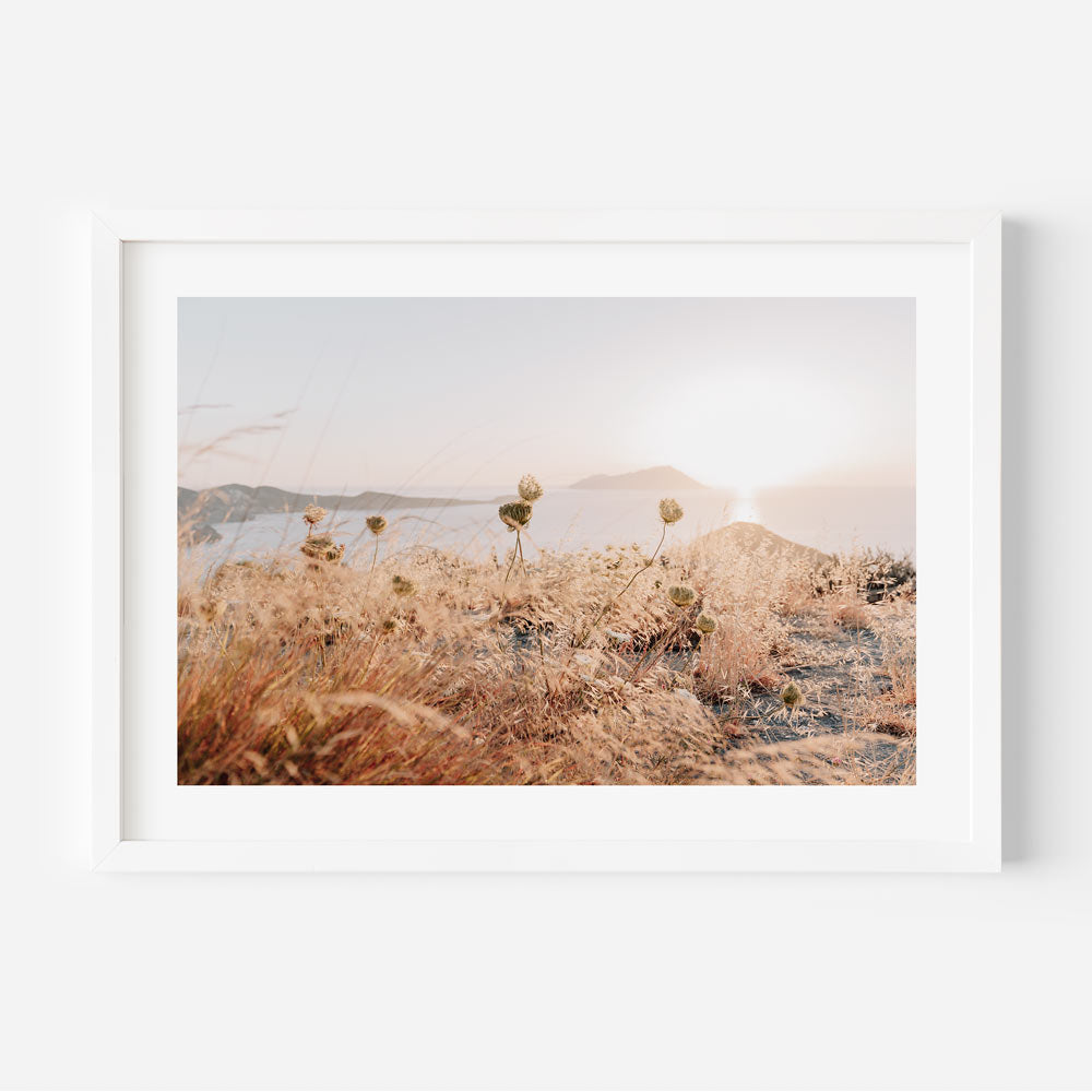 Milos Sunset Art Print