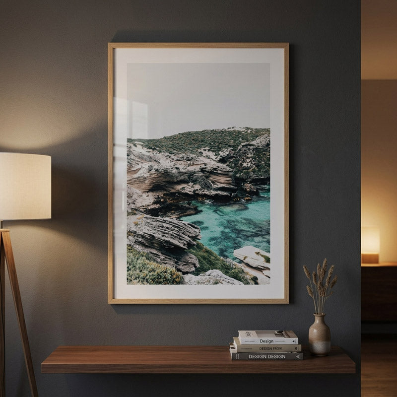 Fish Hook Bay I Rotto Art Print