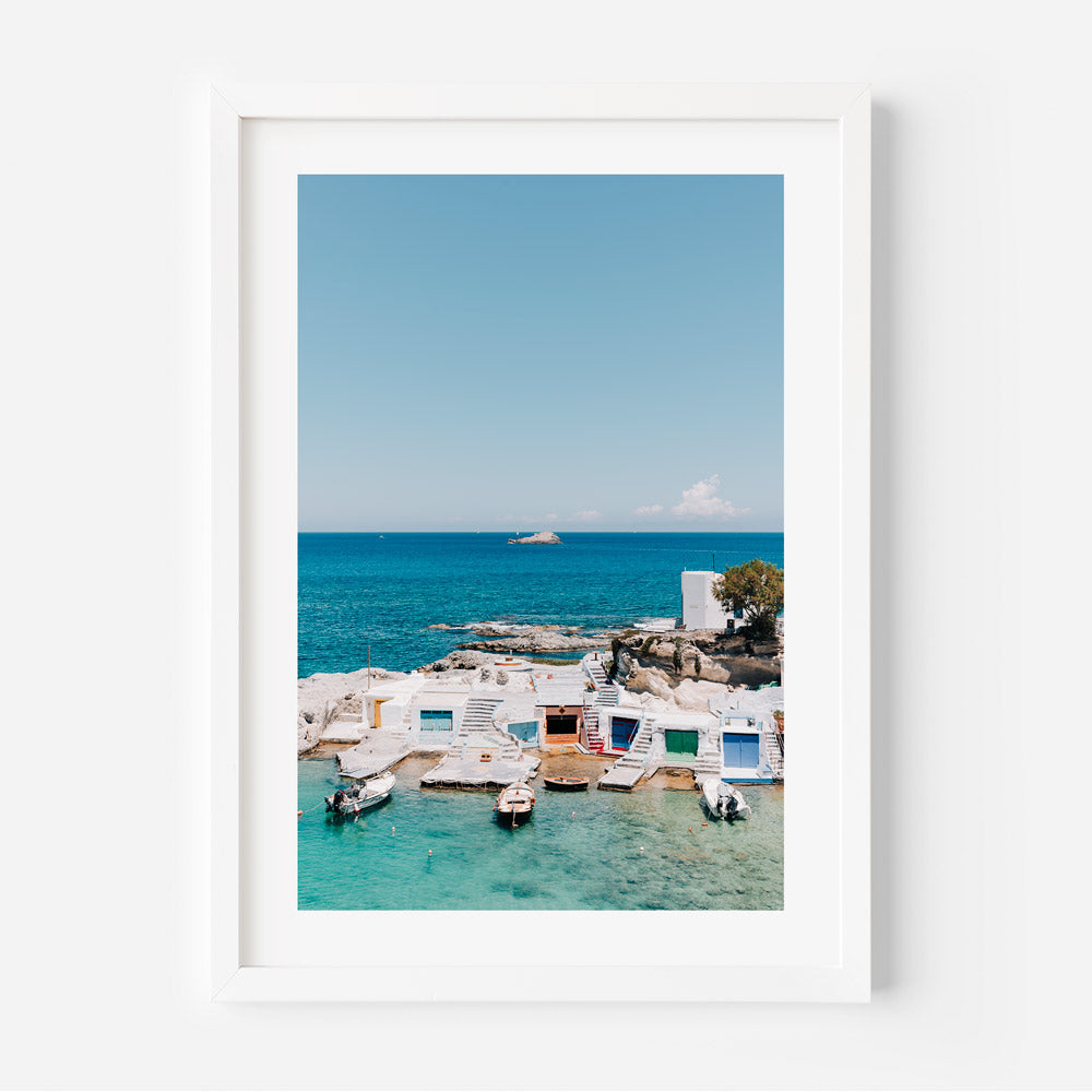 Mandrakia Fishing Village Art Print