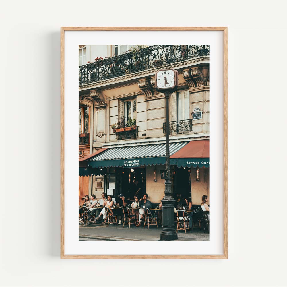 Explore the ambiance of Le Comptoir in Paris, France, with this stylish canvas print - perfect for wall art.