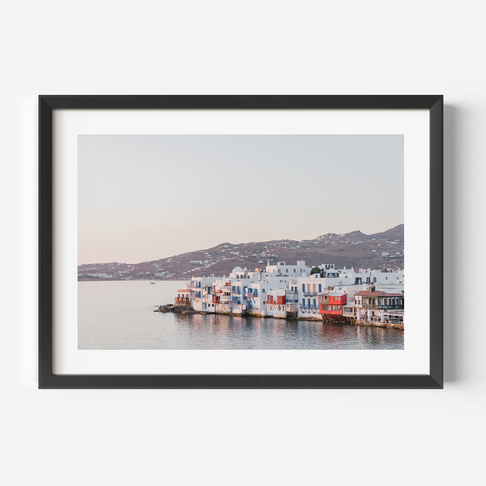 Little Venice Mykonos Art Print