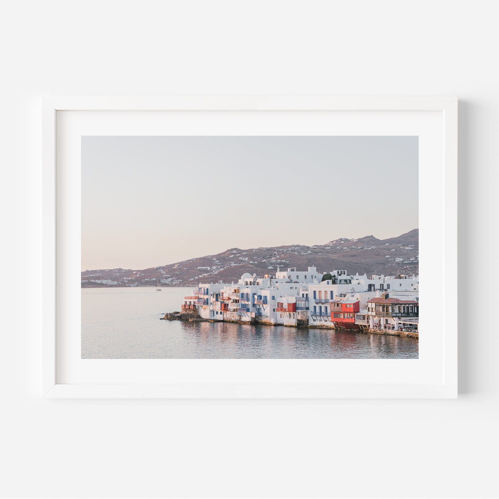 Little Venice Mykonos Art Print