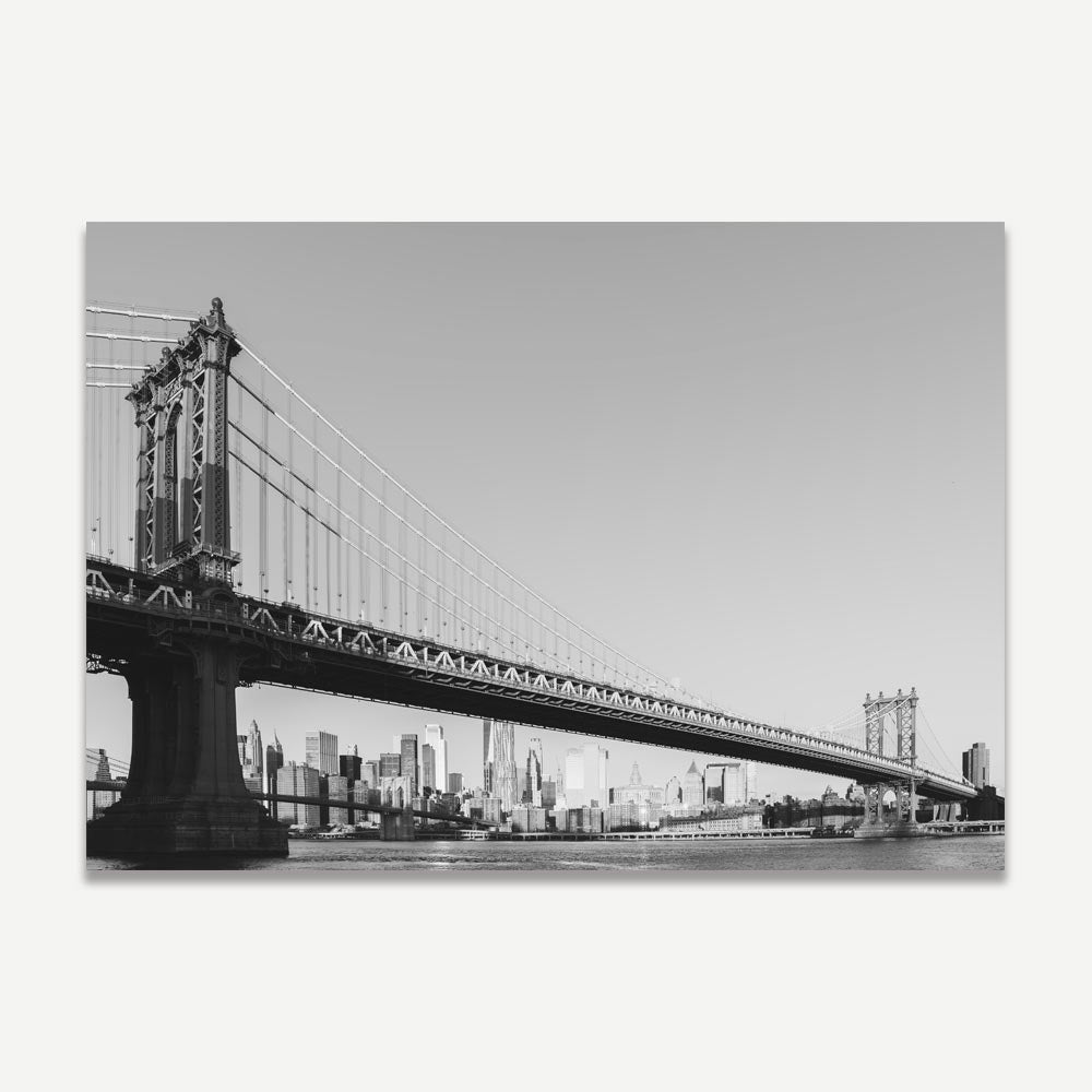 Manhattan Bridge BW Art Print
