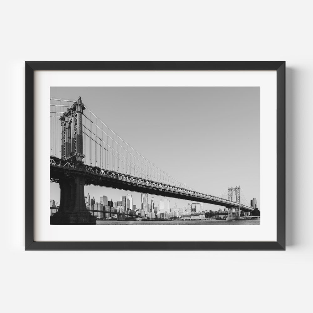 Manhattan Bridge BW Art Print
