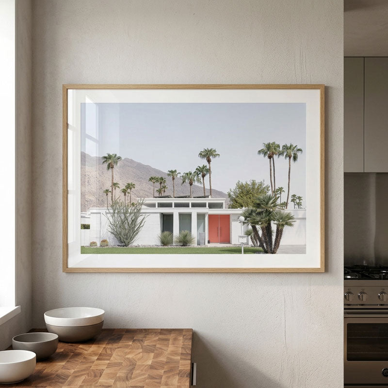 Tangerine Door Palm Springs Art Print