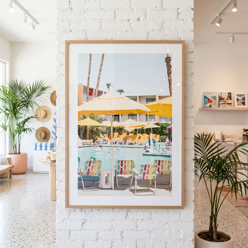 Saguaro Hotel Poolside Art Print