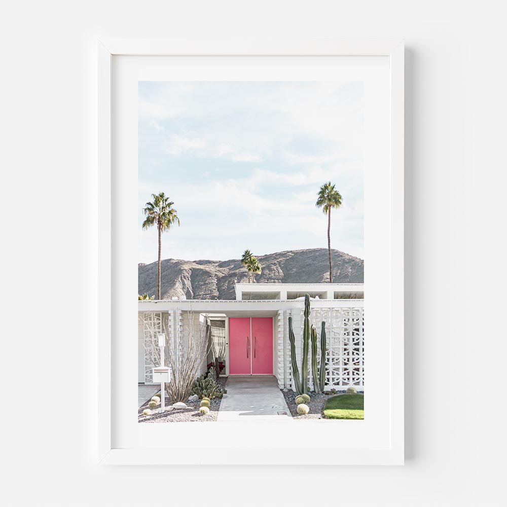 Pink Door Palm Springs Art Print