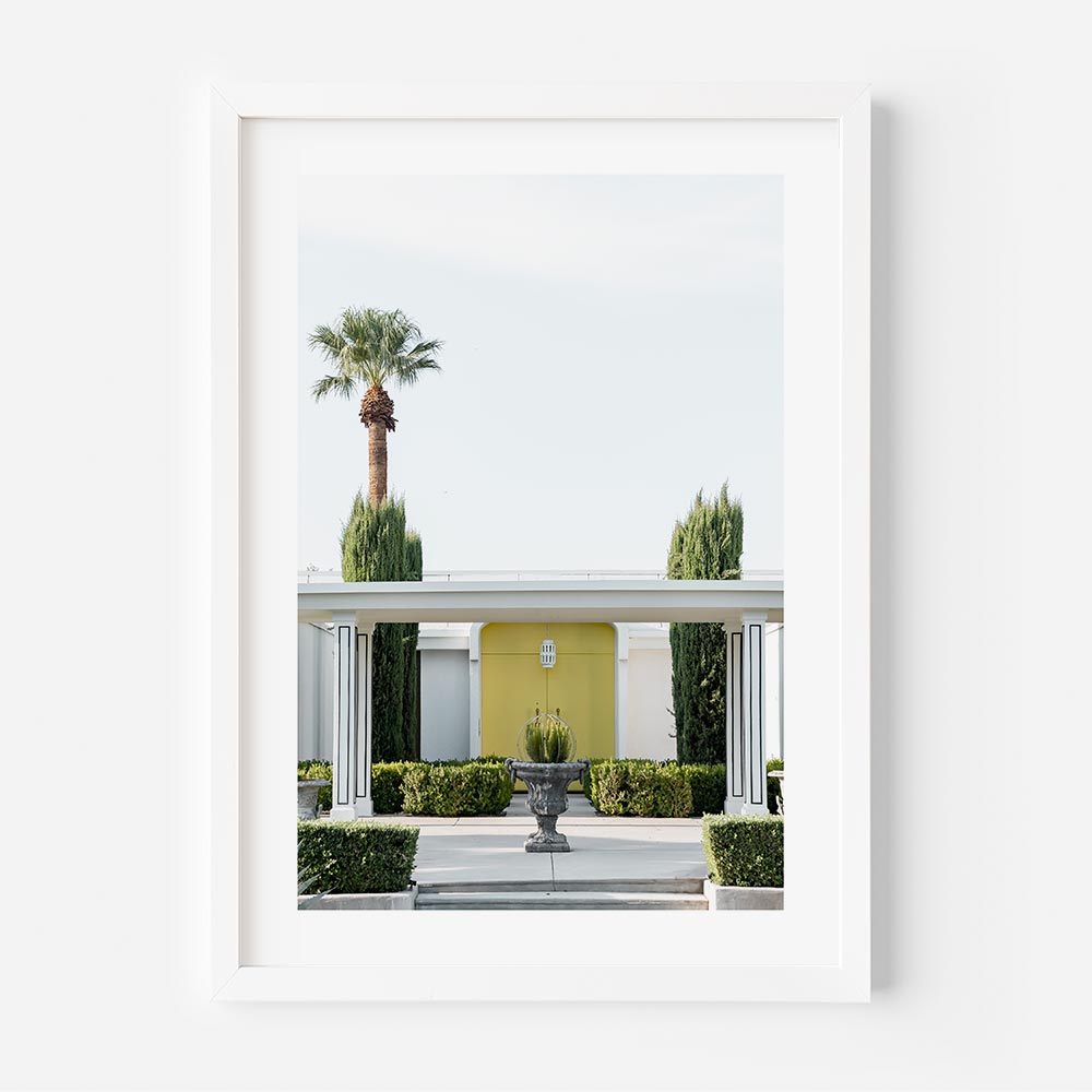 Yellow Door Summer Palm Springs Art Print