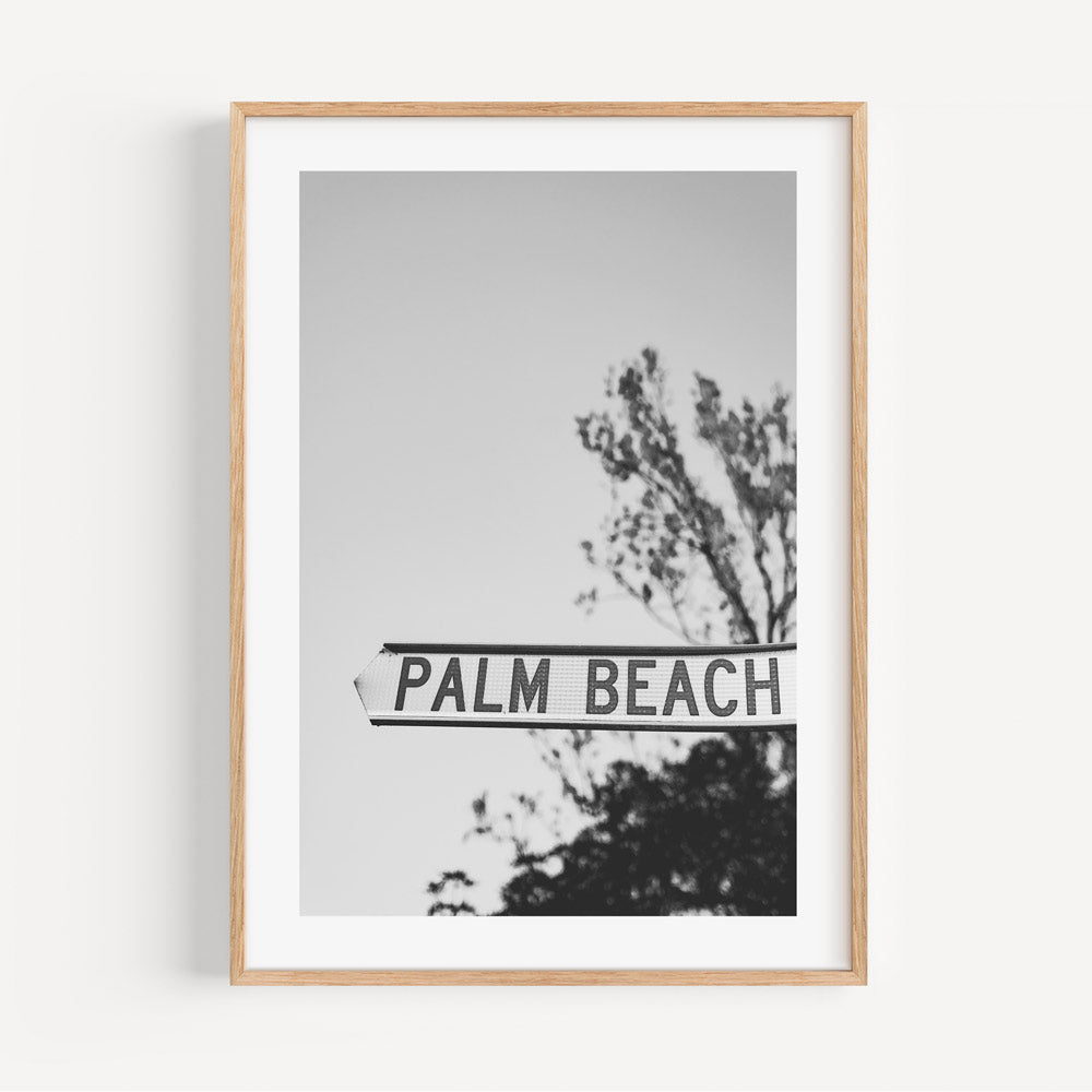Palm Beach Sign, Australia: Add a touch of coastal beauty to your home decor with this stunning art print.