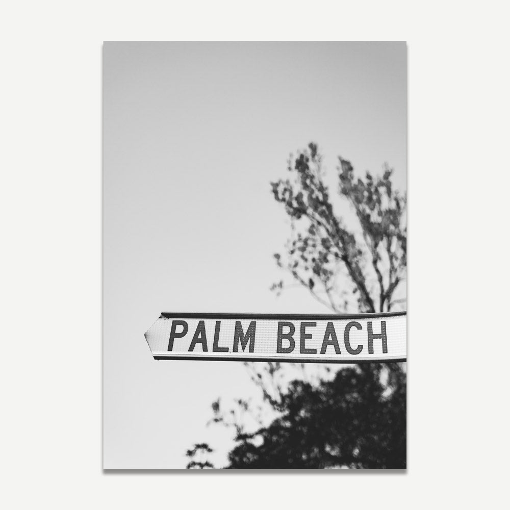 Stunning Palm Beach Sign in Australia - Enhance your space with this elegant piece of wall art.
