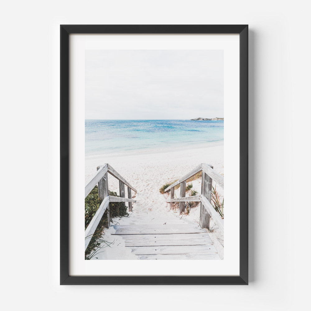 Rottnest Island Paradise: Follow the pathway to Parakeet Bay Beach, Western Australia, and bring the beauty of fine arts into your home with stunning wall artwork.